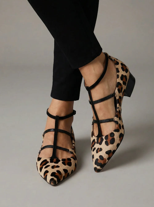 Gioia Ballet Flat – Animal Print Comfort Sandal